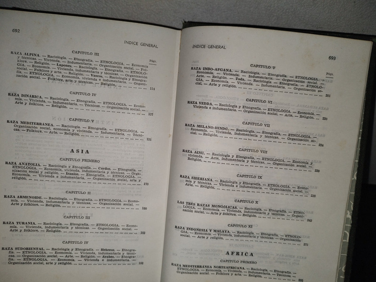 118- Razas Humanas - Editorial Ramón Sopena. Biblioteca Hispánica - 1979