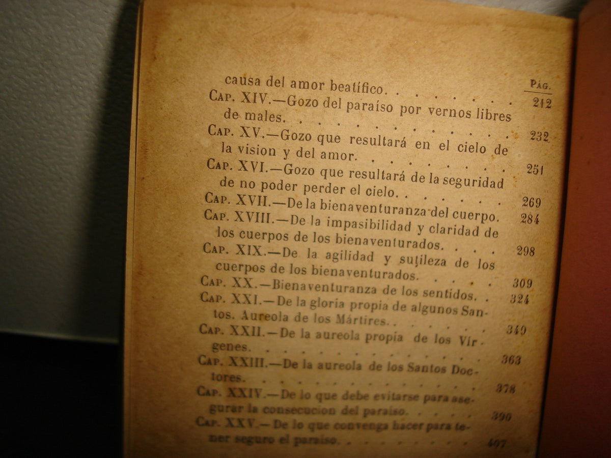 160- Antiguo - Del Paraiso. Tratado Del. - P. Segundo Franco S. J. - Barcelona. Librería Y Tipografía Católica, Pino 5. 1890