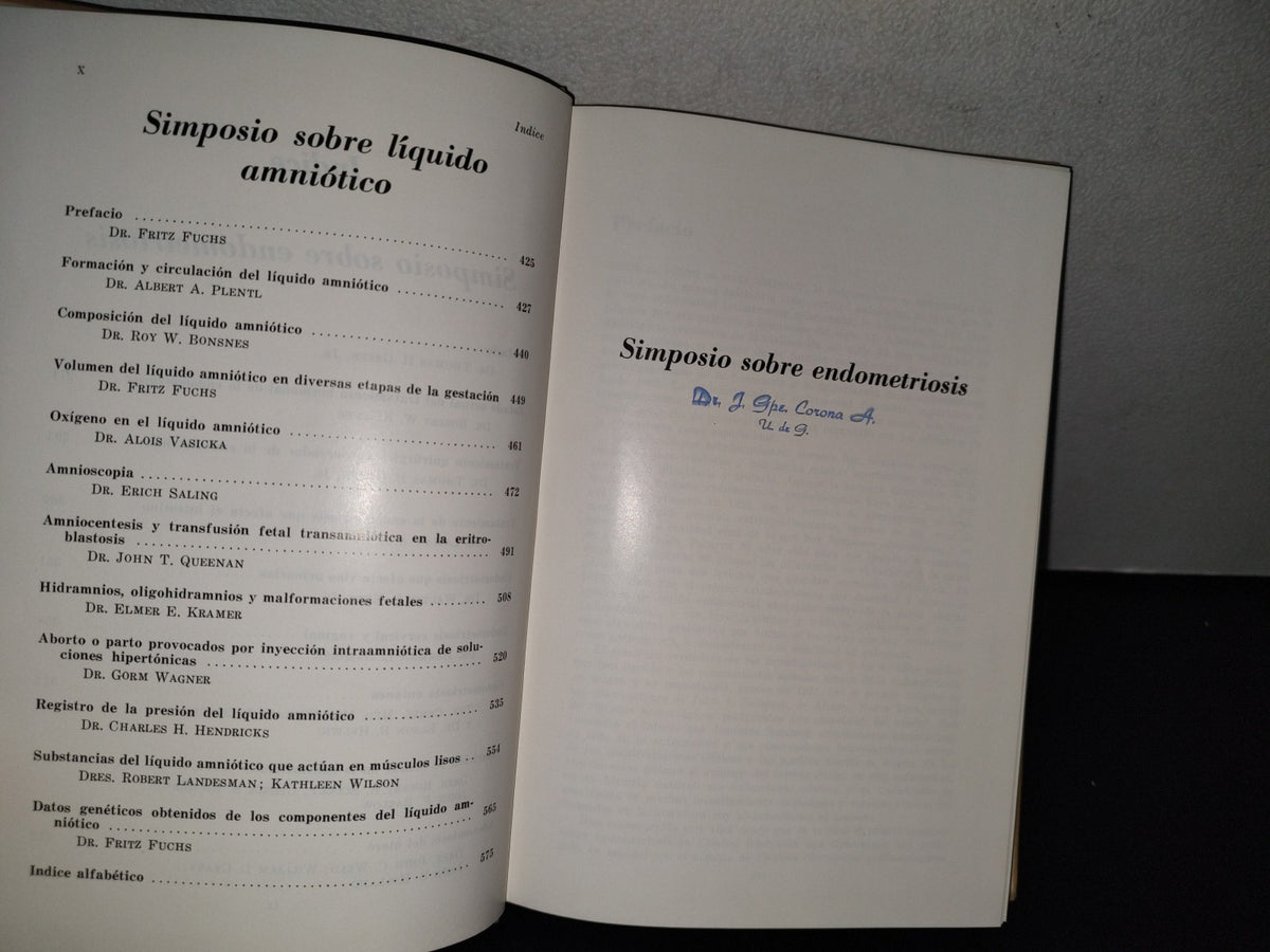 78- Clínicas Obstétricas Y Ginecológicas. Endometriosis. Líquido Amniótico