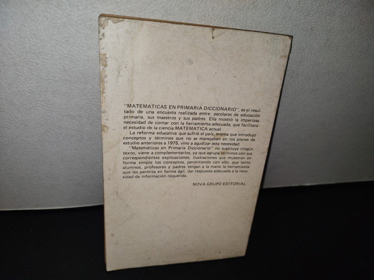 83- Matemáticas En Primaria. Diccionaro - Álvaro Manzanilla R.