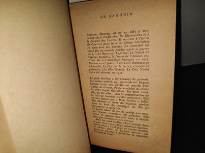 198- Le Sagouin - François Mauriac. Lbrairie Plon. Le Livre De Poche - 1951