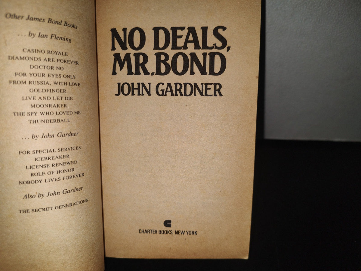 101- Ian Fleming'S James Bond In No Deals, Mr. Bond - 1988