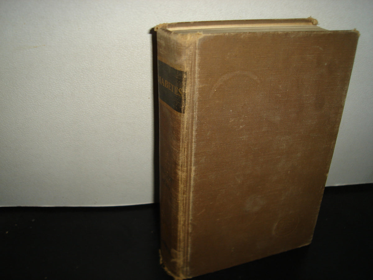 160- Diabetes. With A Chapter On Hypoglycemia, By 54 Author. Edited By Robert H. Williams - 1960