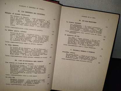 57- Pueblos Y Enigmas De África - José J. Llopis - Ediciones Daimon 1964