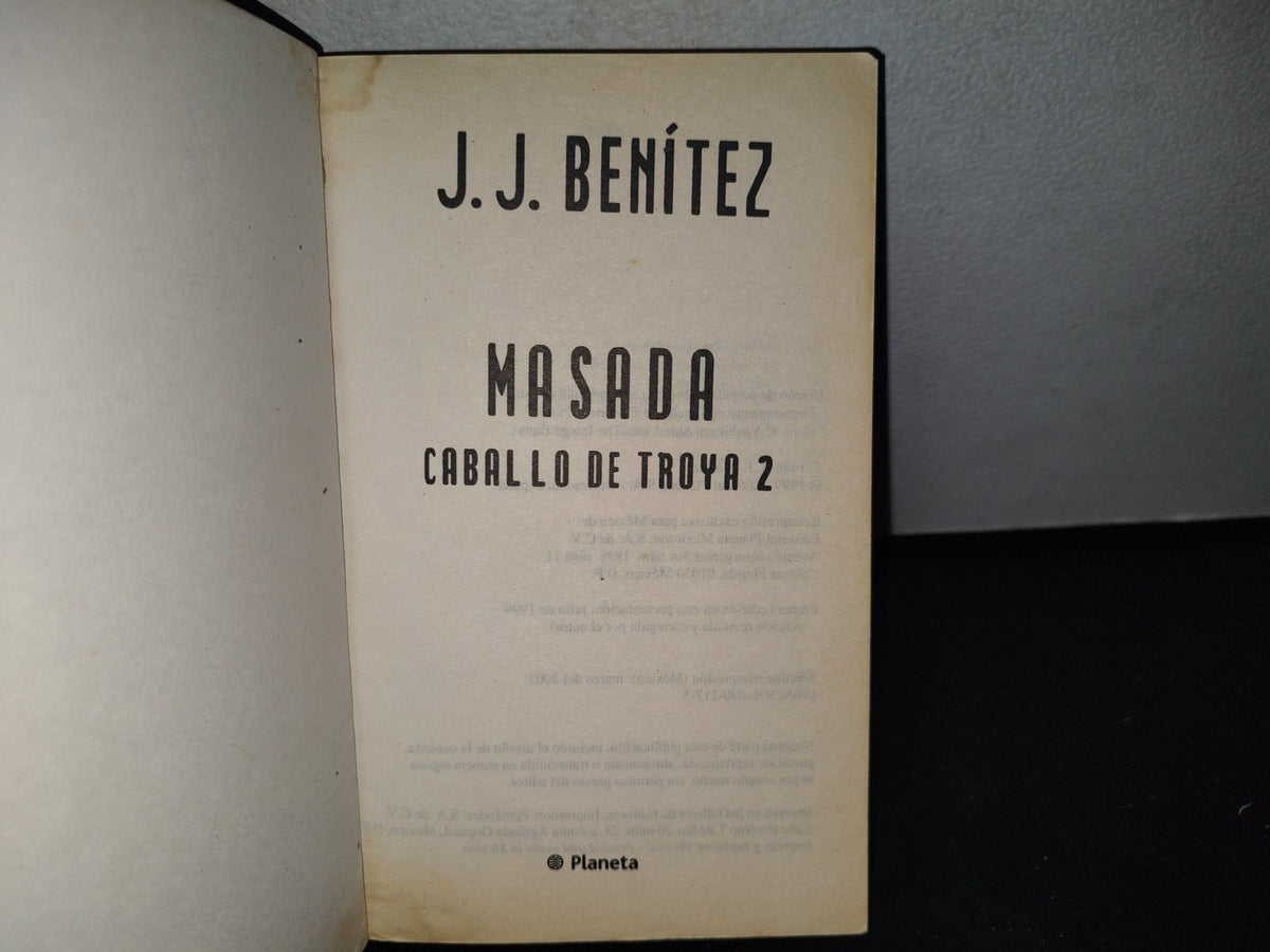 180- Caballo De Troya 2. Masada - J. J. Benítez 2002