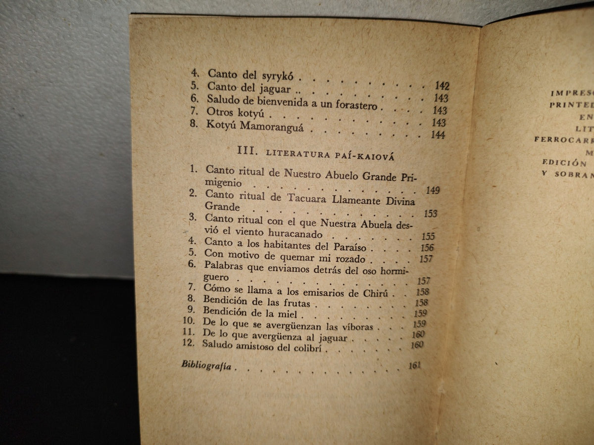202- La Literatura De Lo Guaraníes - León Cadogan, A. López Austin. Editorial Joaquín Mortiz, 1970