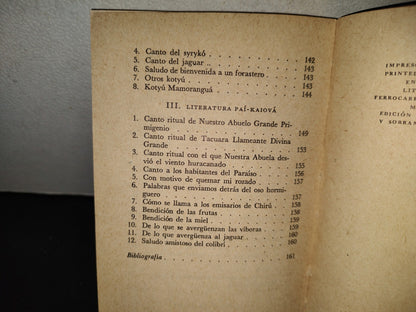 202- La Literatura De Lo Guaraníes - León Cadogan, A. López Austin. Editorial Joaquín Mortiz, 1970