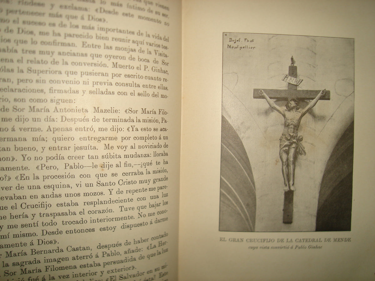 169- Vida Del Padre Pablo Ginhac De La Compañia De Jesús - P. Arturo Calvet - Barcelona, Herederos De Juan Gili, 1912