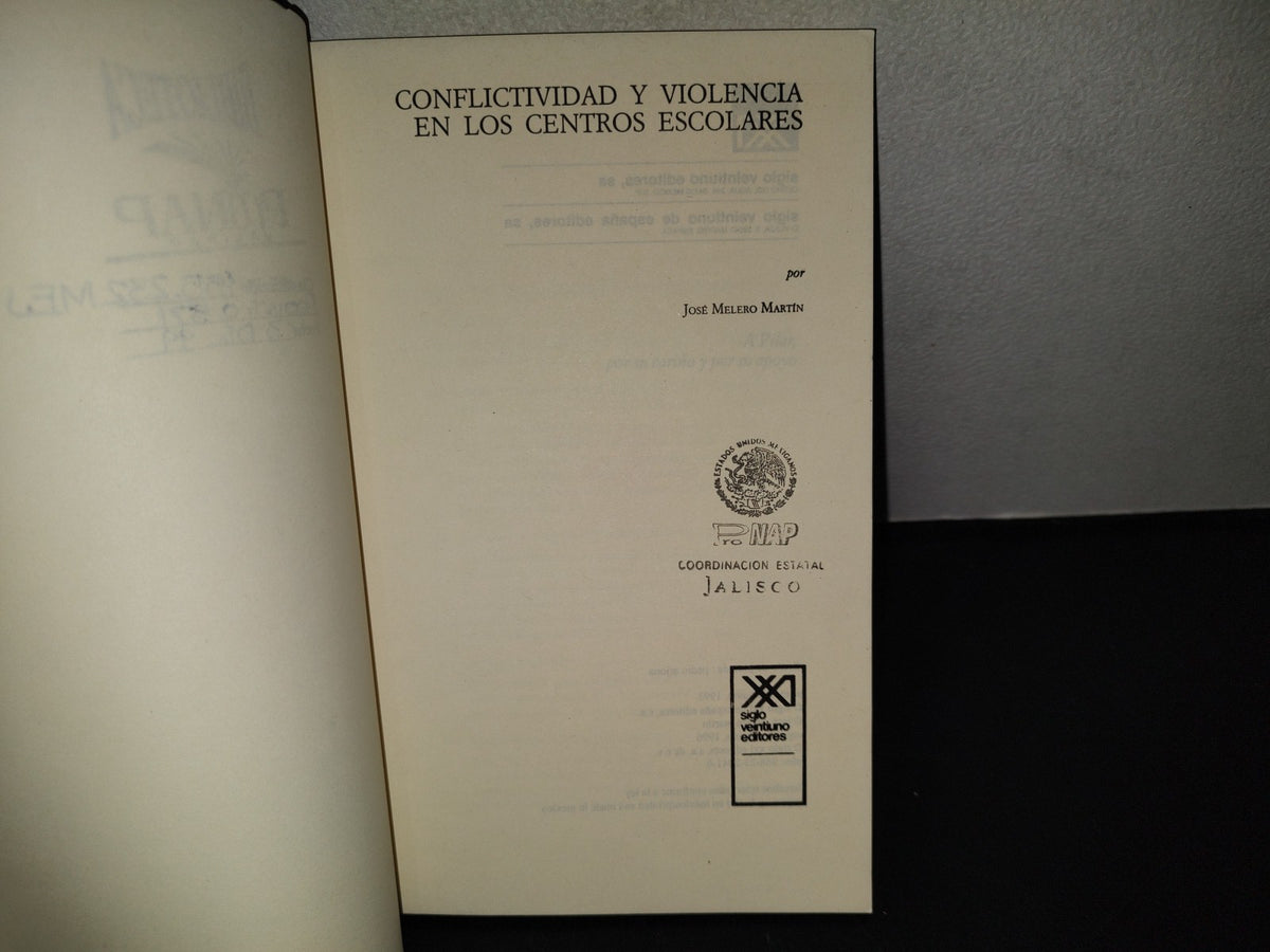 99- Conflictividad Y Violencia En Los Centros Escolares - José Melero Martín 1996