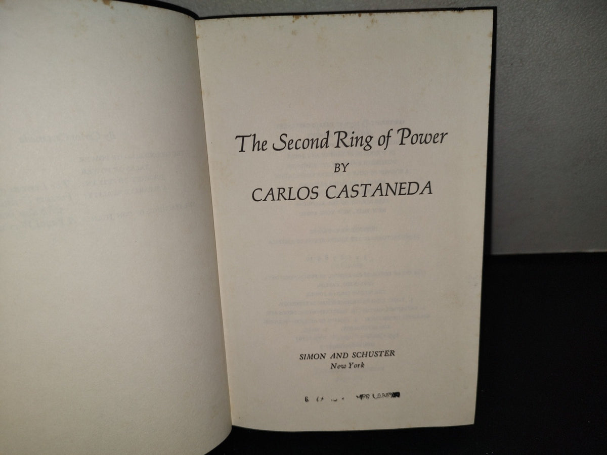 139- The Second Ring Of Power - Carlos Castaneda - Simon And Schuster - First Edition 1977
