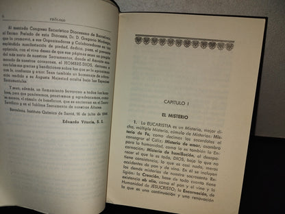 153- El Pan Y El Vino Eucarísticos. Estudio Químico-Litúrgico. Eduardo Vitoria. Primera Edición 1944
