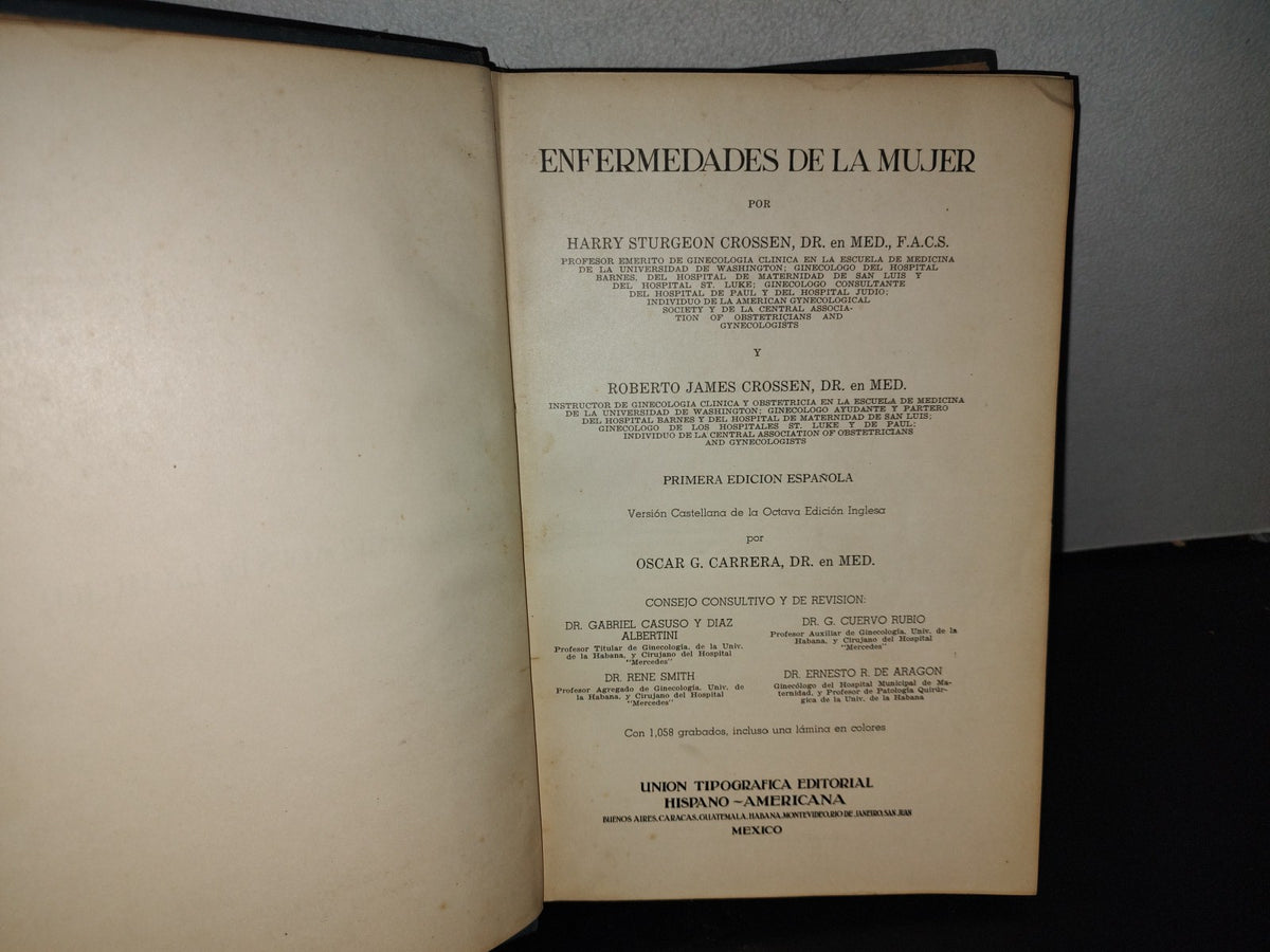 151- Enfermedades De La Mujer - Harry Sturgeon Crossen - Uteha 1939