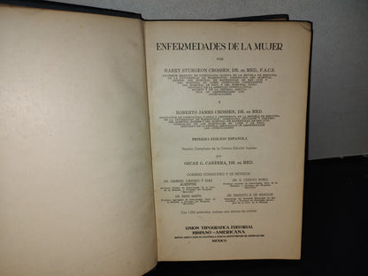 151- Enfermedades De La Mujer - Harry Sturgeon Crossen - Uteha 1939