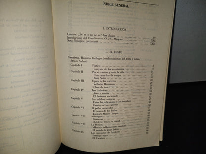 84- Canaima - Rómulo Gallegos. Edición Crítica. Primera Edición Para Archivos, México 1993