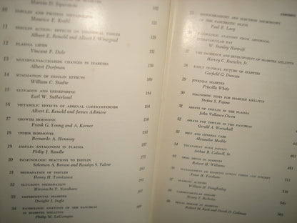 160- Diabetes. With A Chapter On Hypoglycemia, By 54 Author. Edited By Robert H. Williams - 1960