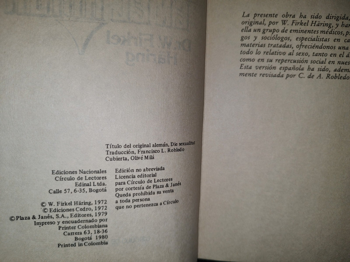 68- La Sexualidad En El Amor - Dr. W. Fikel Häring - 1980