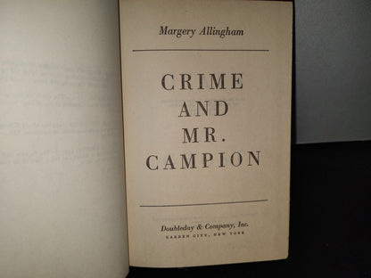 64- Crime And Mr. Campion - Margery Allingham - Doubleday & Company, Inc. 1937