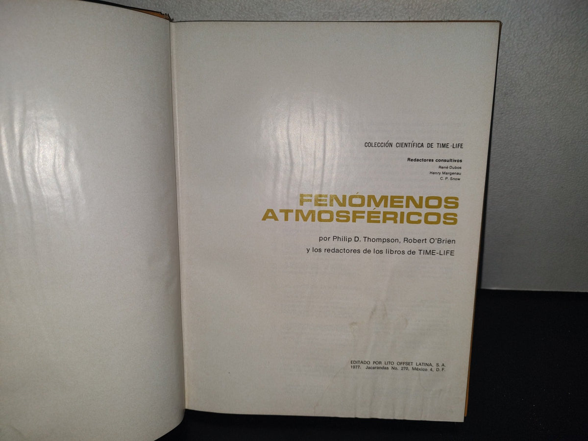 118- Fenómenos Atmosféricos. Colección Científica De Time Life - 1976