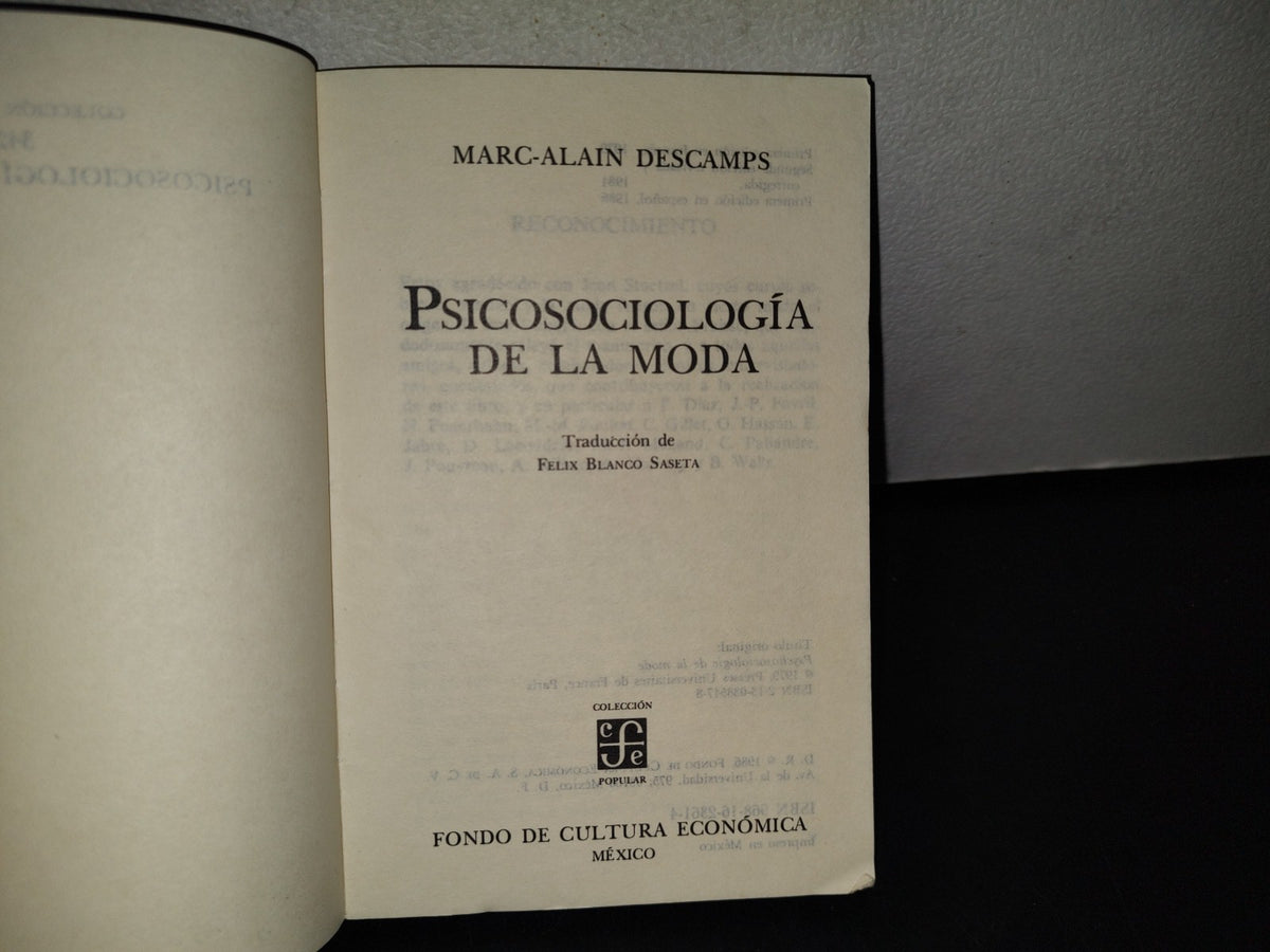 87-2- Psicología De La Moda - Marc-Alain Descamps