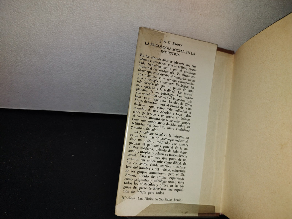 77- La Psicología Social En La Industria - J. A. C. Brown - 1973