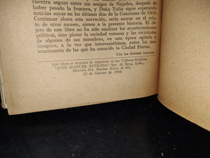 66- Saracinesca. Tomo 2 - F. Marion Crawford - Editorial Difusión, 1946