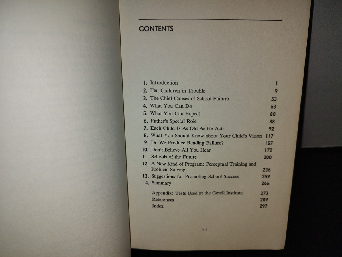153- Stop School Failure - Louise Bates Ame - Harper & Row, Publishers - First Edition 1972
