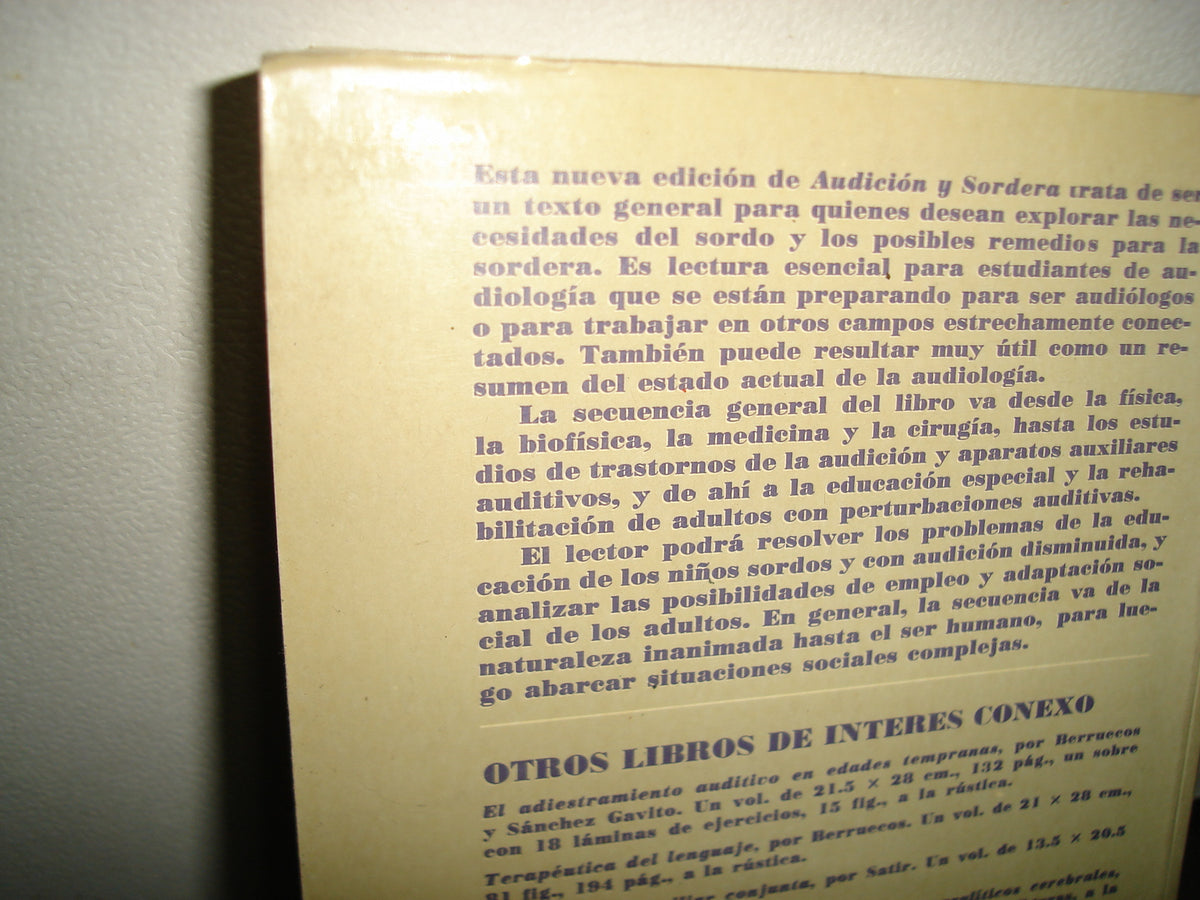 169- Audición Y Sordera - Hallowell Davis, S. Richard Silverman - 1985