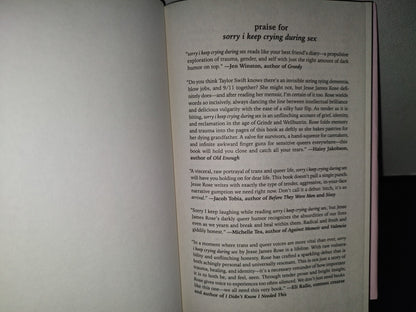 220- Sorry i Keep Crying During Sex. A Memoir - Jesse James Rose - Abrams Press, 2025