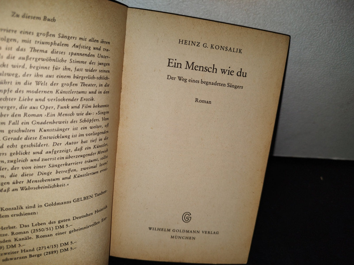 57- Alemán. Ein Mensch Wie Du - Heinz G. Konsalik