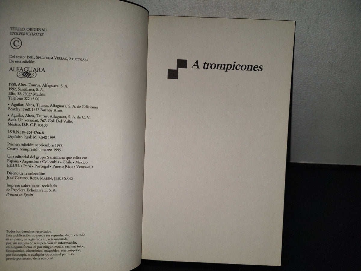99- A Trompicones - Mirjam Pressler - Alfaguara, 1995