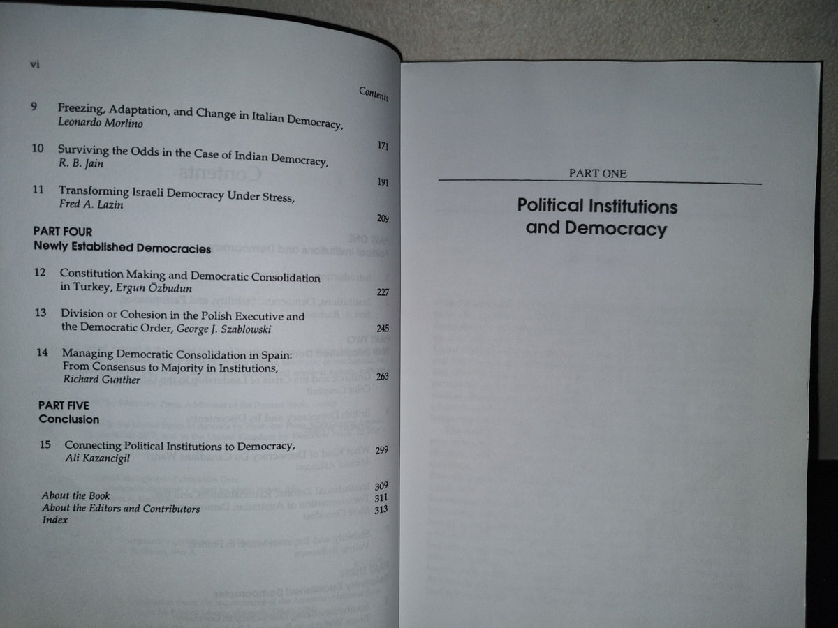 220- Institutions And Democratic Statecraft, Edited By Metin Heper, Ali Kazancigil, Bert A. Rockman