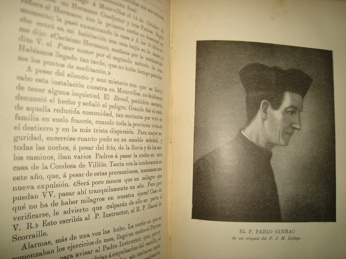 169- Vida Del Padre Pablo Ginhac De La Compañia De Jesús - P. Arturo Calvet - Barcelona, Herederos De Juan Gili, 1912