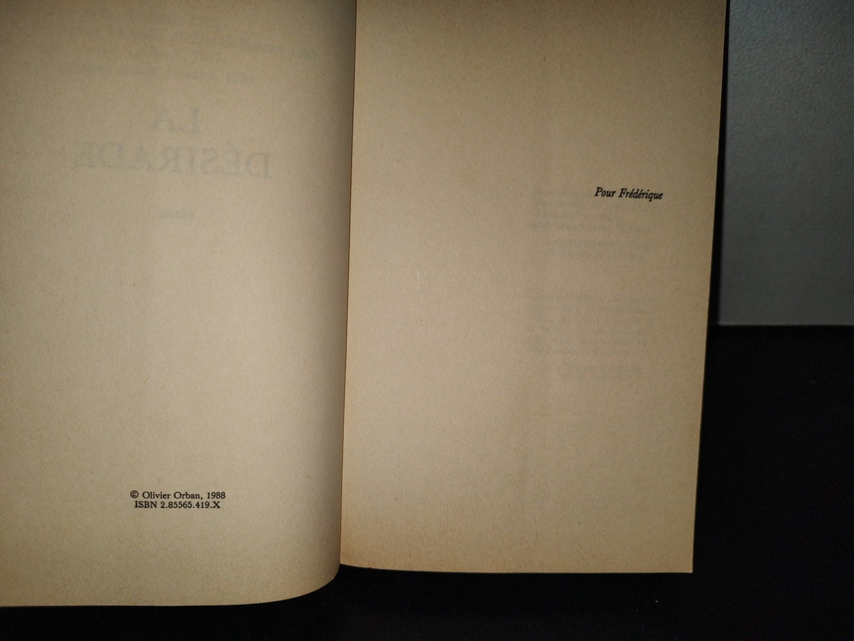 198- La Désirade. Roman - Jean-François Deniau - 1988
