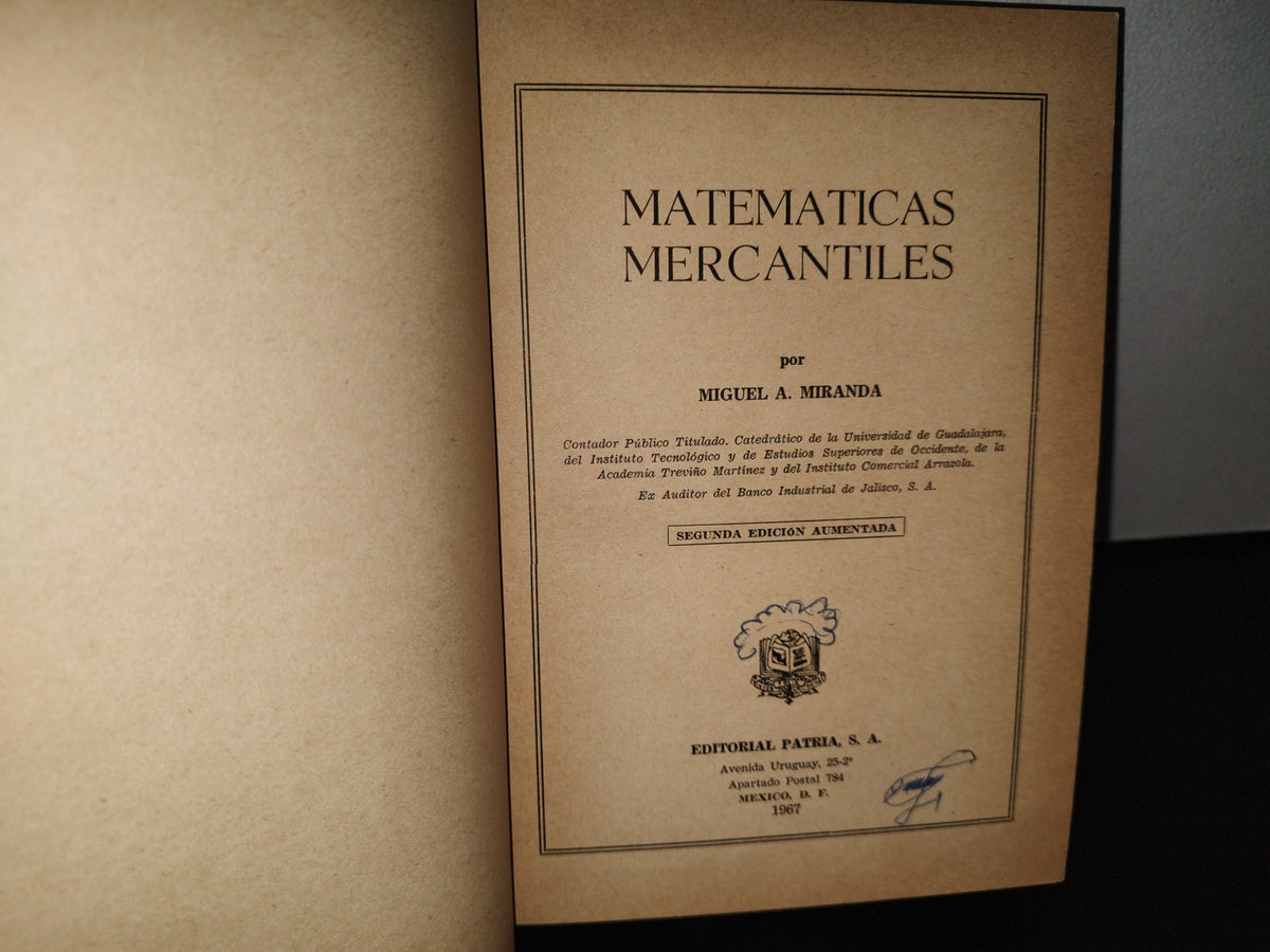 90- Matemáticas Mercantiles - Miguel A. Miranda