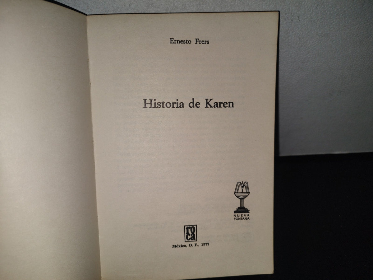 132- Historia De Karen - Ernesto Frers - 1977