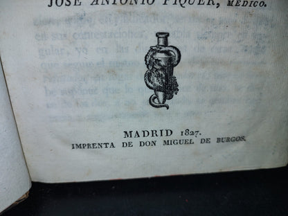 60- Cuatro Reflexiones Sobre La Nueva Doctrina Médico-Fisiológica - José Antonio Piquer - 1827