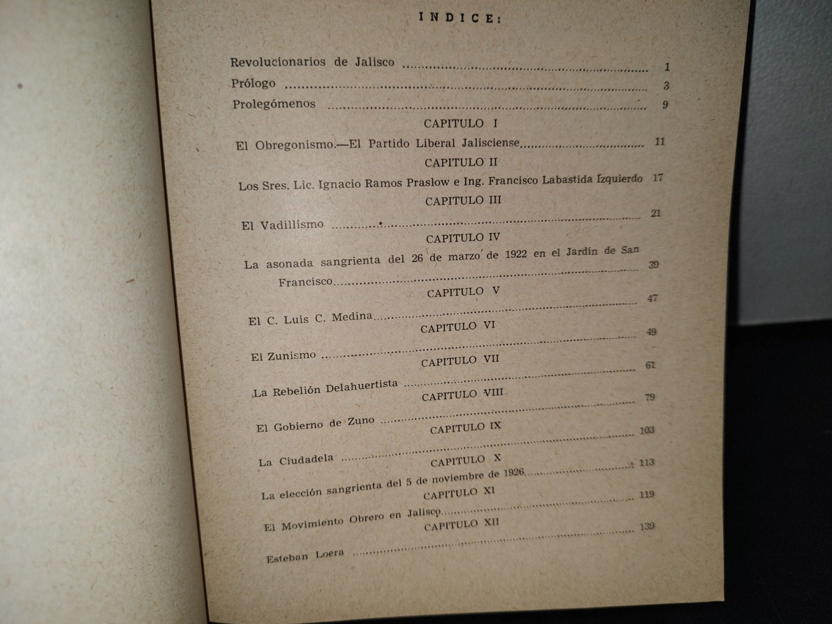 38- Semblanzas Revolucionarias. Diez Años De Agitación Política En Jalisco. Ángel Moreno Ochoa 1959