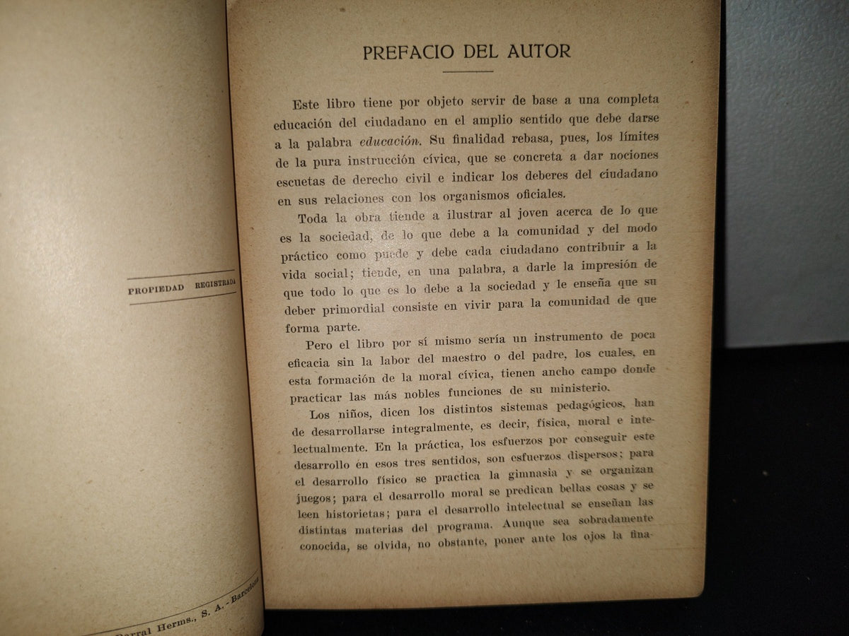 63- La Educación Del Ciudadano - Juan Palau Vera - 1928