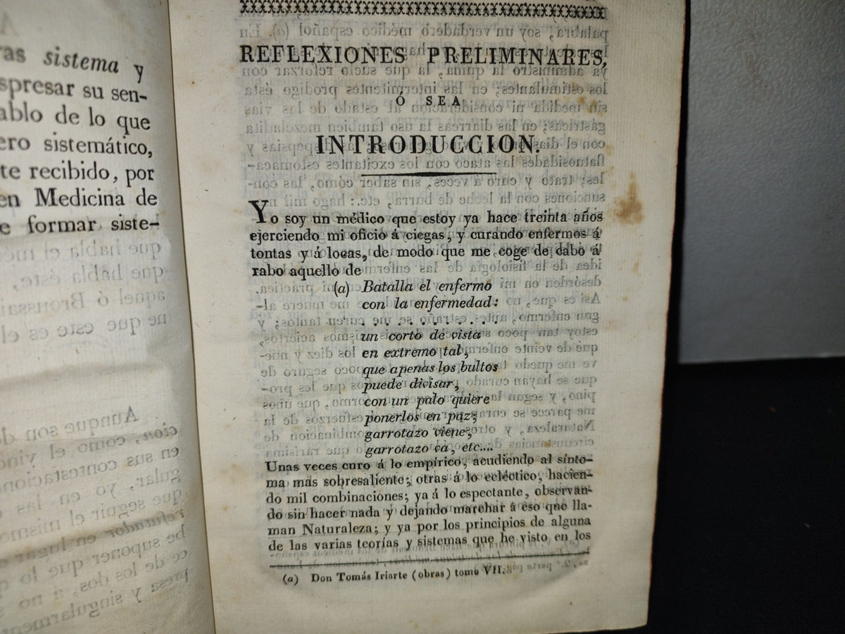 60- Cuatro Reflexiones Sobre La Nueva Doctrina Médico-Fisiológica - José Antonio Piquer - 1827