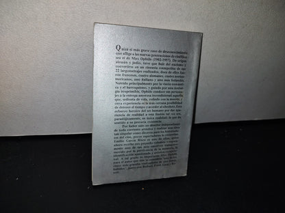 77- Max Ophüls - Emilio García Riera - Universidad De Guadalajara - Primera Edición 1988