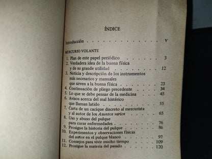 202- Mercurio Volante (1772-1773) - José Ignacio Bartolache. Universidad Nacional Autónoma De México - 1979