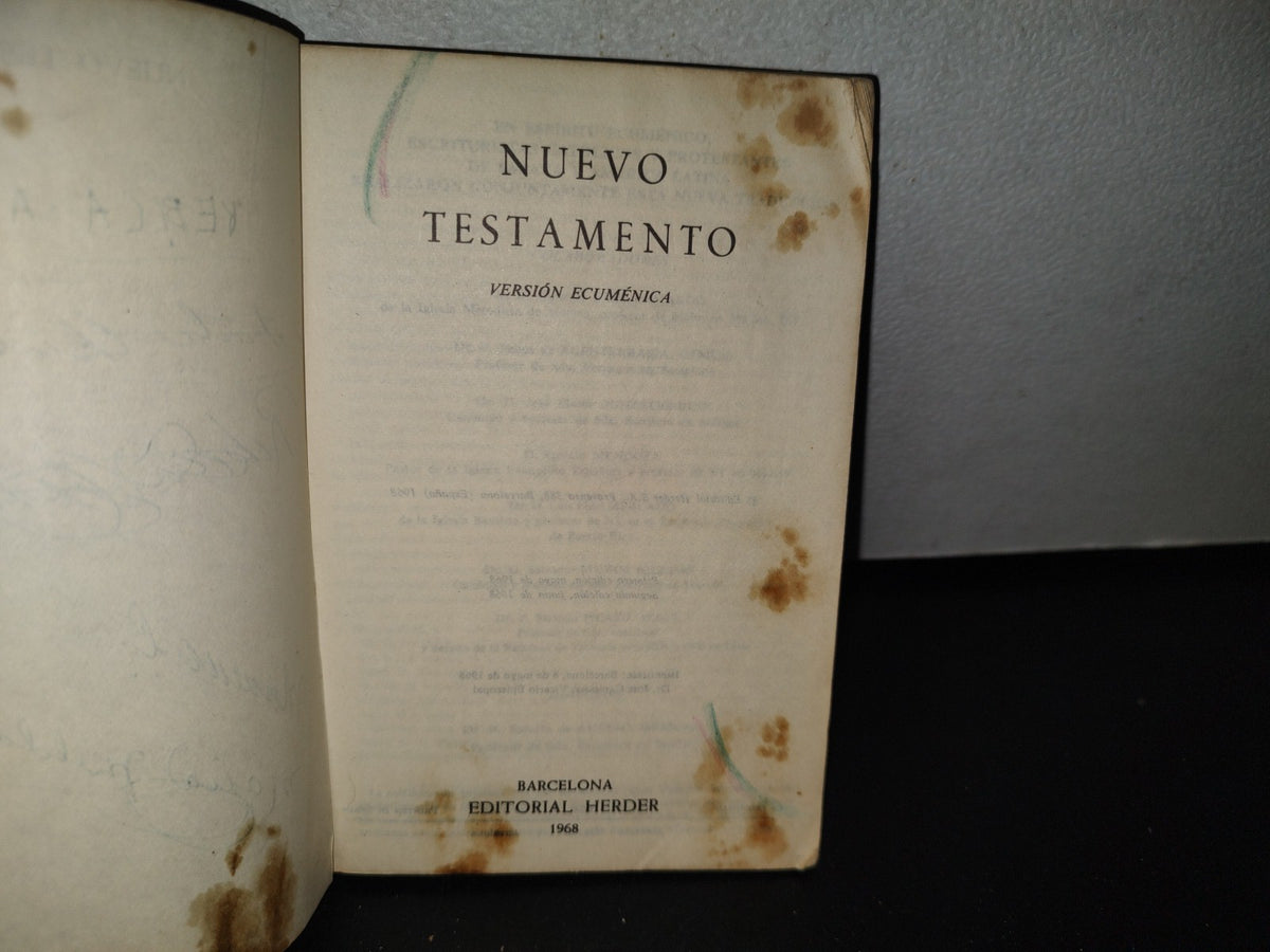 83- Nuevo Testamento. Versión Ecuménica. Barcelona - Editorial Herder - 1968