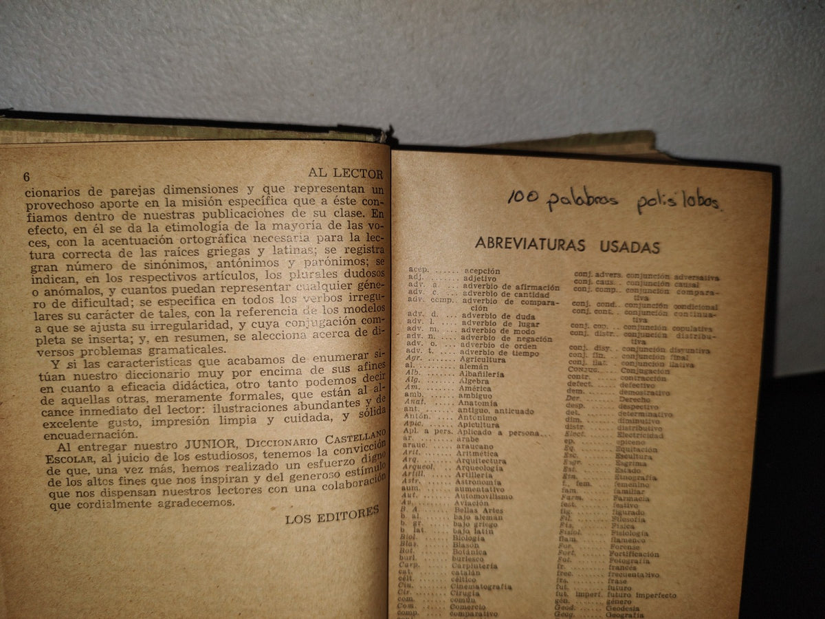 91- Junior Diccionario Castellano Escolar - Editorial Sopena Argentina S. A. - 1960