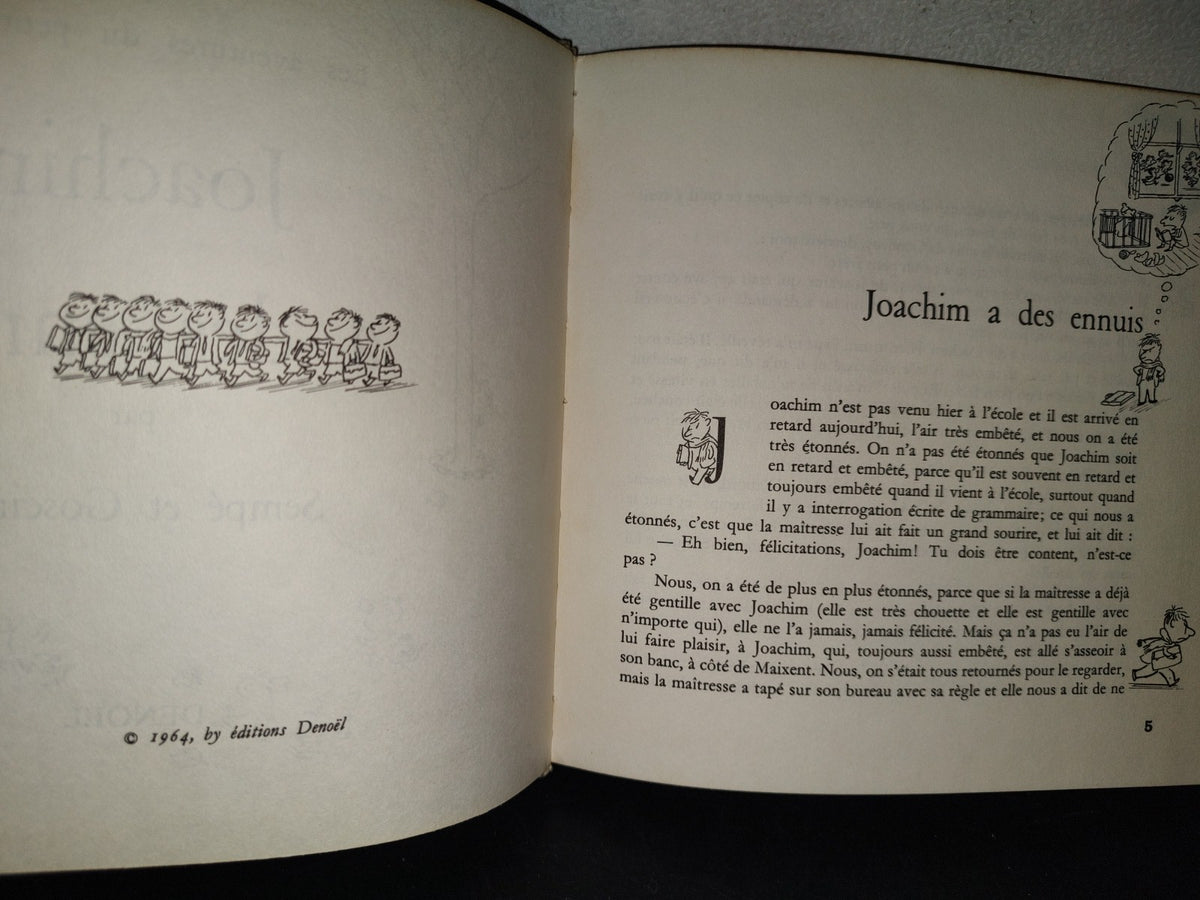 198- Les Aventures Du Petit Nicolas. Joachim A Des Ennuis Par Sempé Et Goscinny - 1964
