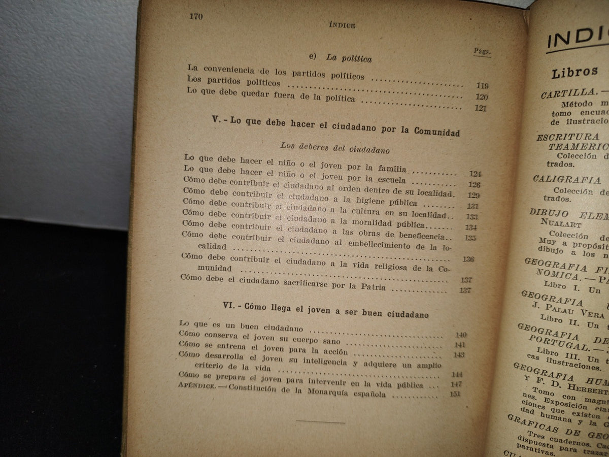 63- La Educación Del Ciudadano - Juan Palau Vera - 1928