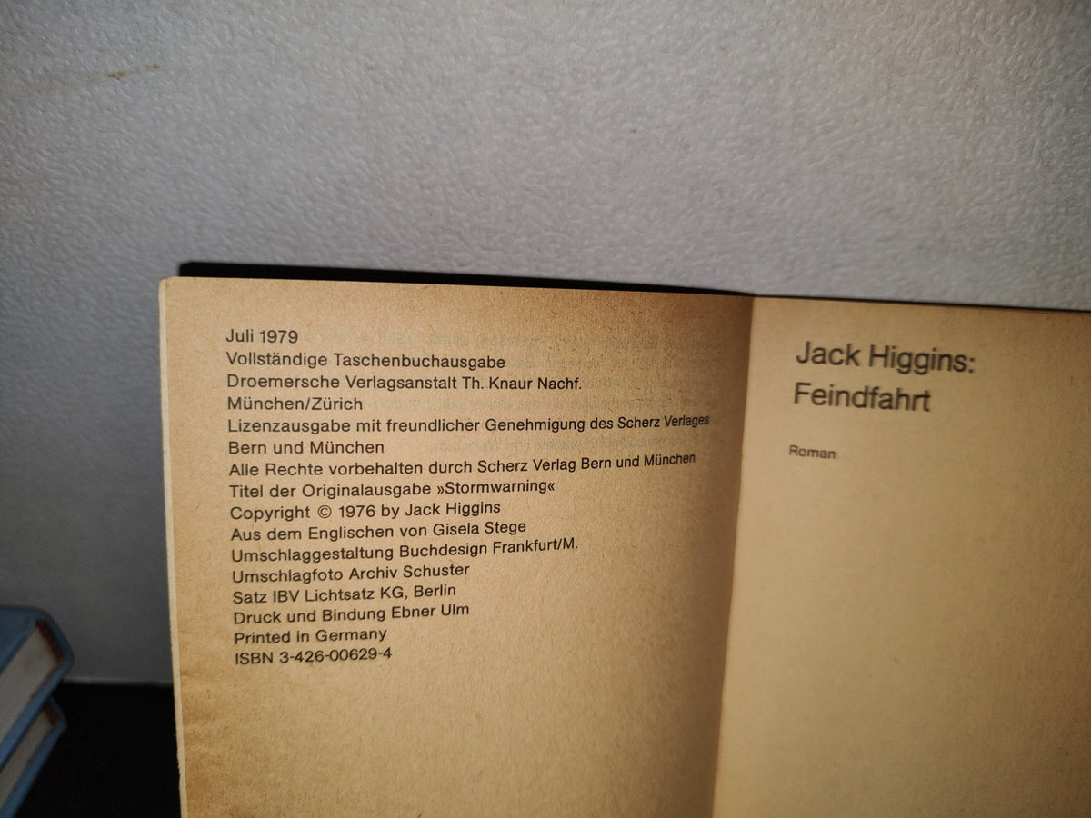 57- Alemán. Feindfahrt - Jack Higgins
