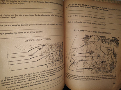 100- Mi Cuaderno De Trabajo De Sexto Año - Geografía - 1968