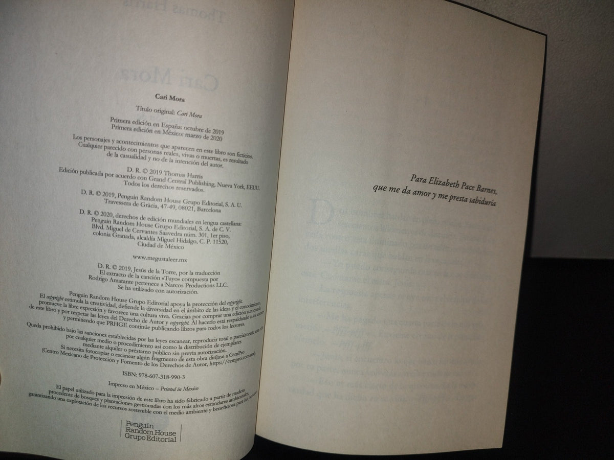 93- Cari Mora - Thomas Harris - Primera Edición 2020