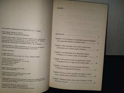 196- Inteligencia Erótica. Claves Para Mantener La Pasión En La Pareja - Esther Perel, 1A. Ed. 2007