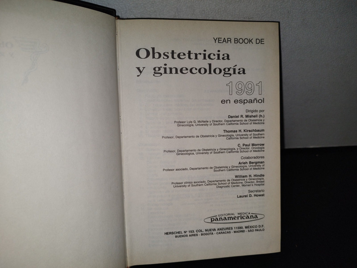 89- 1991. Year Book De Obstetricia Y Gineología - Mishell/Kirschbaum/Morrow